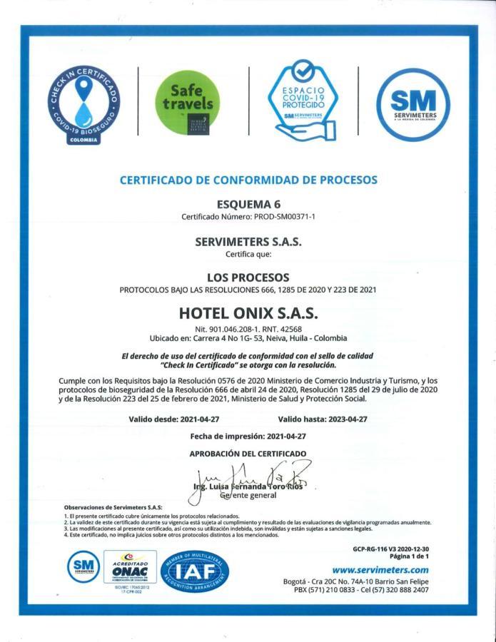 Hotel Onix T Neiva  Esterno foto